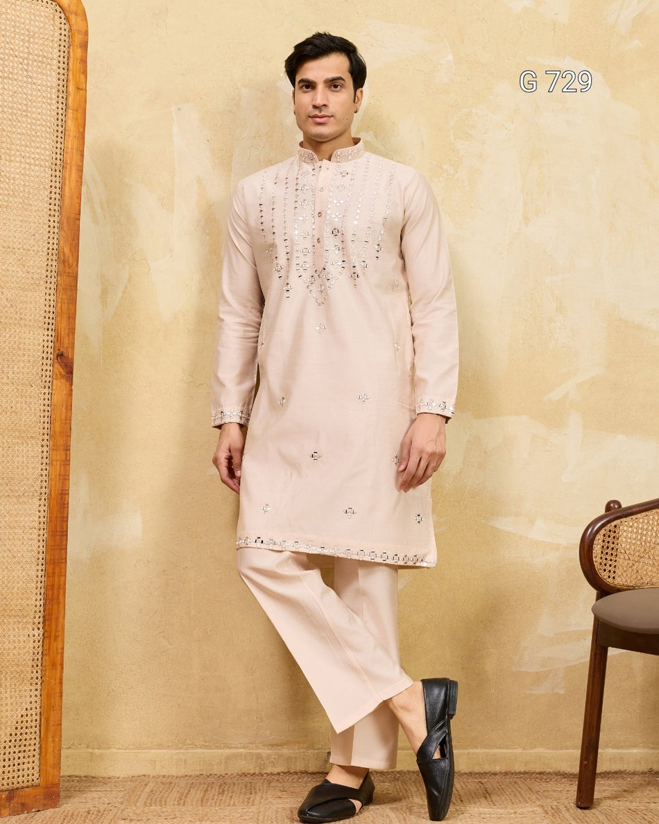 Stylish Mens Kurta with Elegant Traditional Charm - G 729
