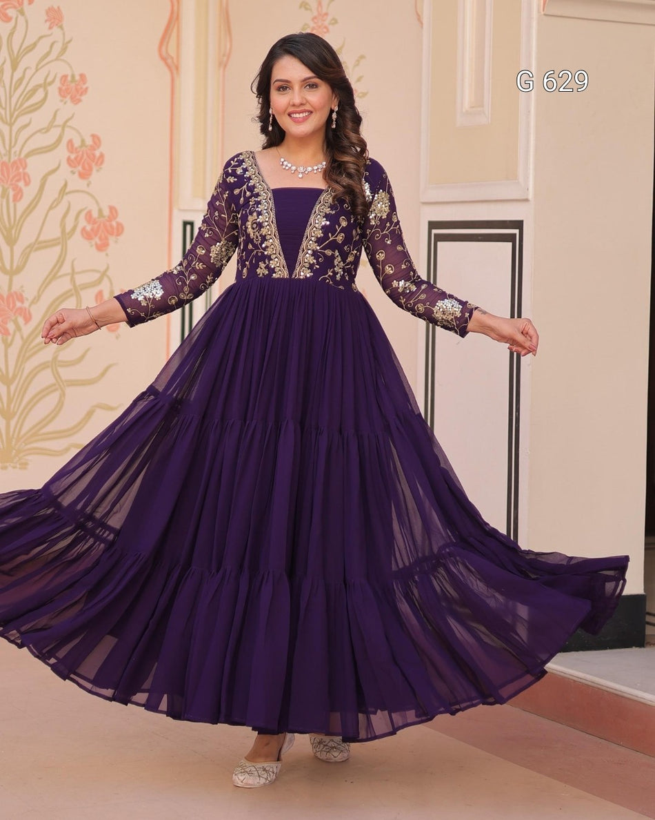 Designer Readymade Gown for Stylish Celebrations - G629