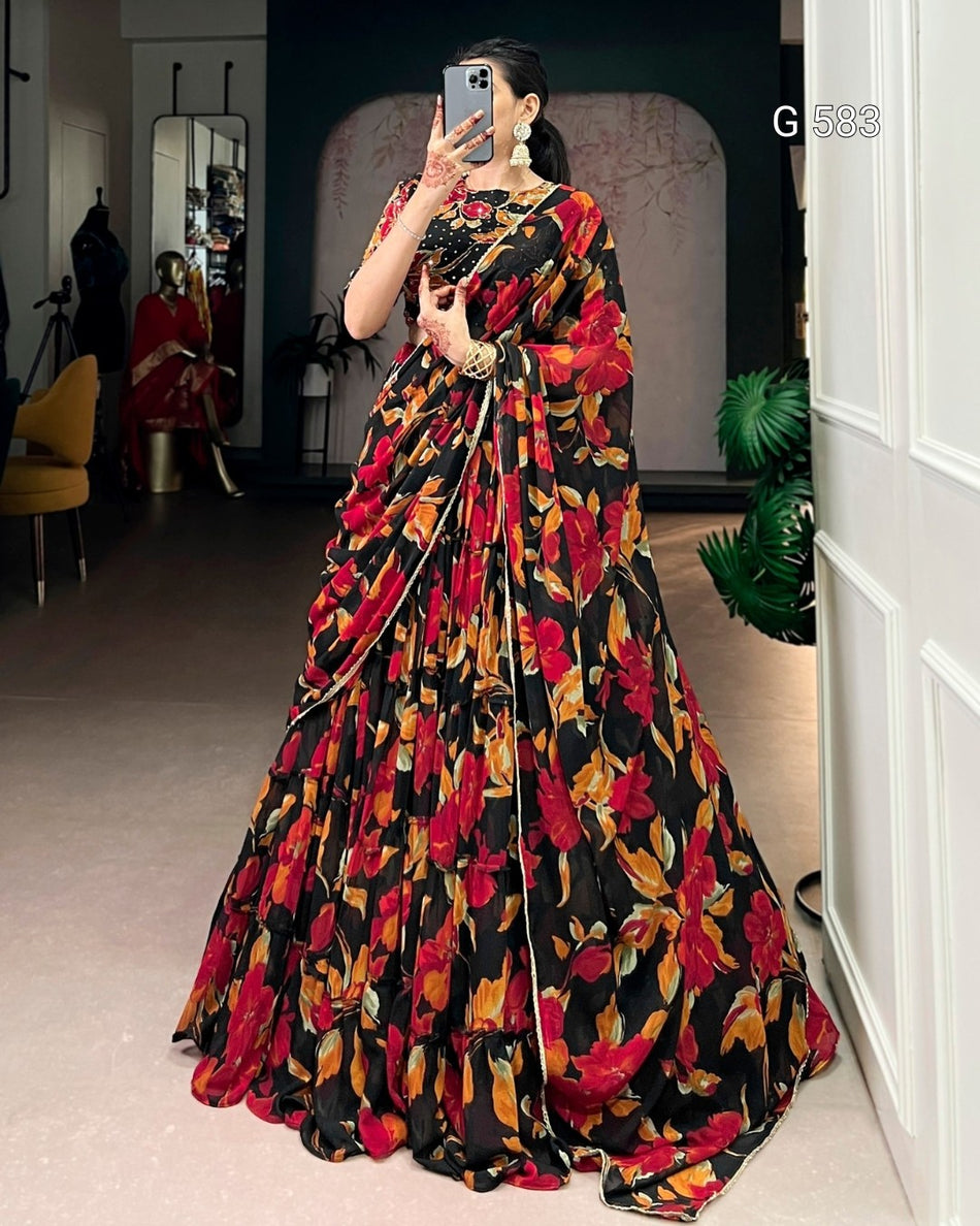 Beautiful Printed Lehenga for Special Occasions - G 583