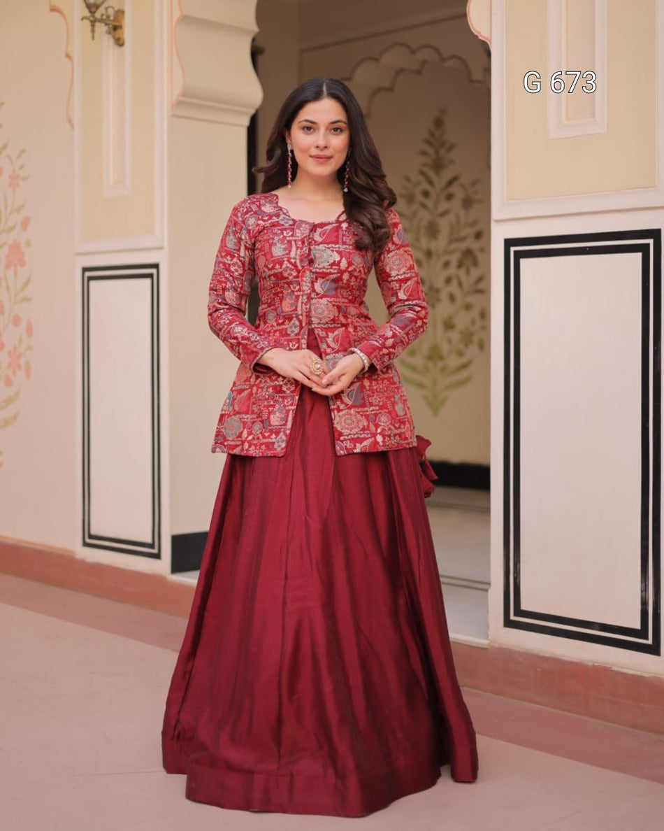 Beautiful Festive Lehenga with Modern Grace Appeal G 673