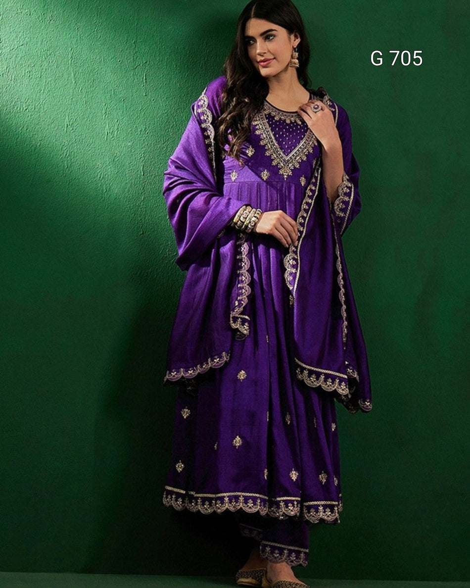 Premium Readymade Kurti Pant Dupatta Collection G 705