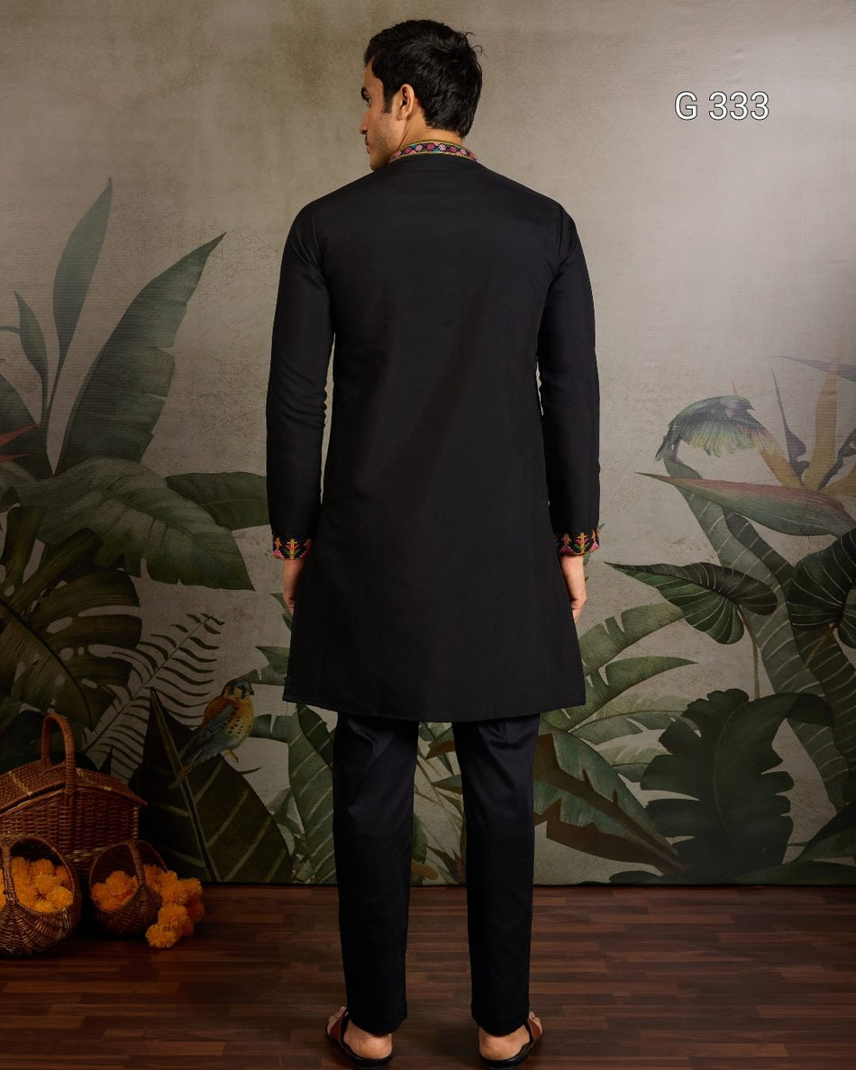 Premium Embroidered Kurta - G 333