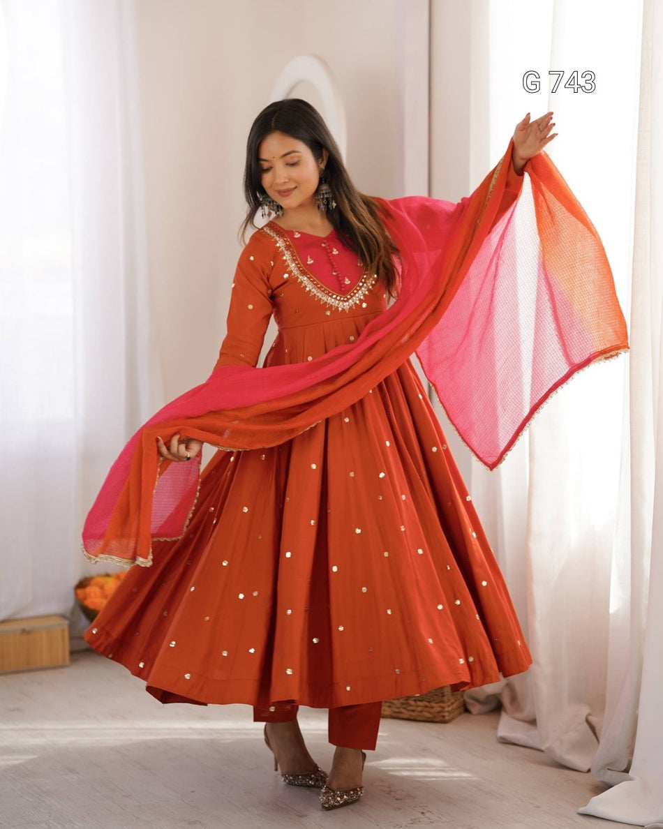 Elegant Embroidered Anarkali for Special Occasions - G 743