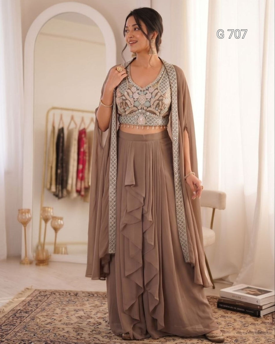 Trendy Designer Sharara Set for Special Occasions G 707