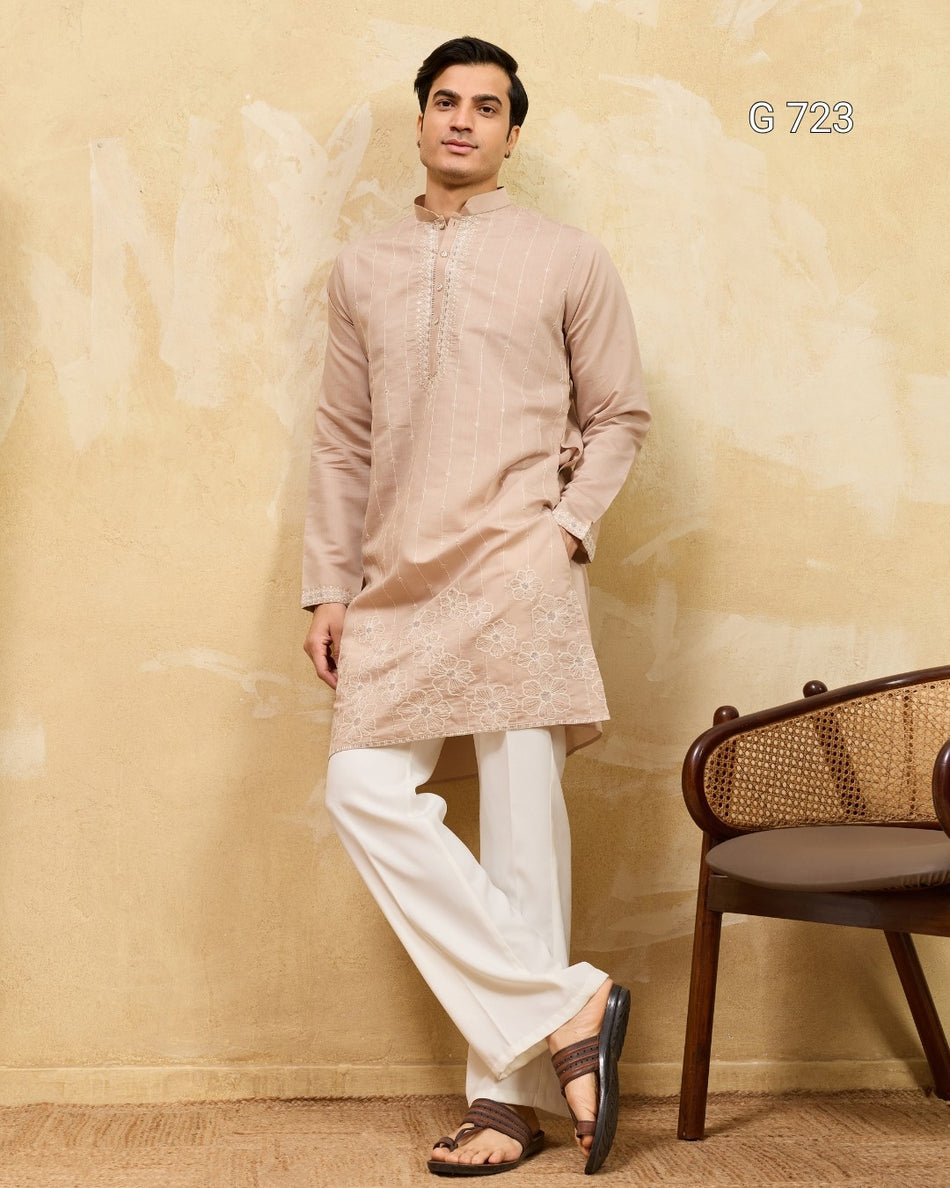 Festive Special Men’s Embroidered Kurta Collection - G 723