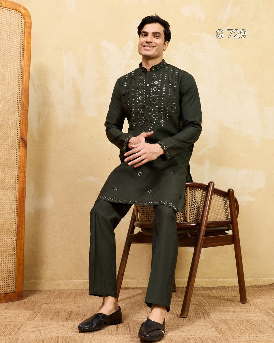 Stylish Mens Kurta with Elegant Traditional Charm - G 729