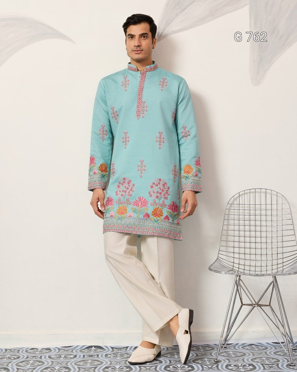 Elegant Mens Kurta for Festive Celebrations - G 762