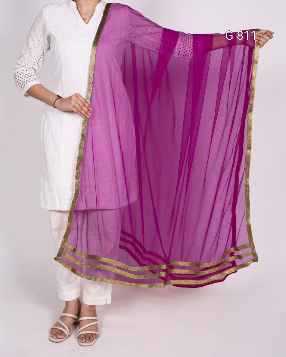 Elegant Net Dupatta for Ethnic Wear G 811