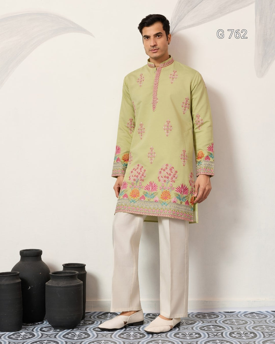 Elegant Mens Kurta for Festive Celebrations - G 762