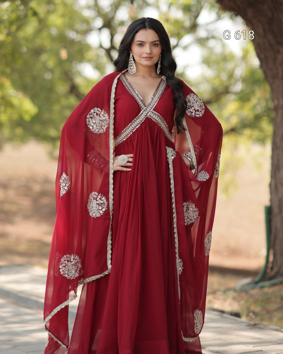 Premium Readymade Gown with Timeless Charm - G 618