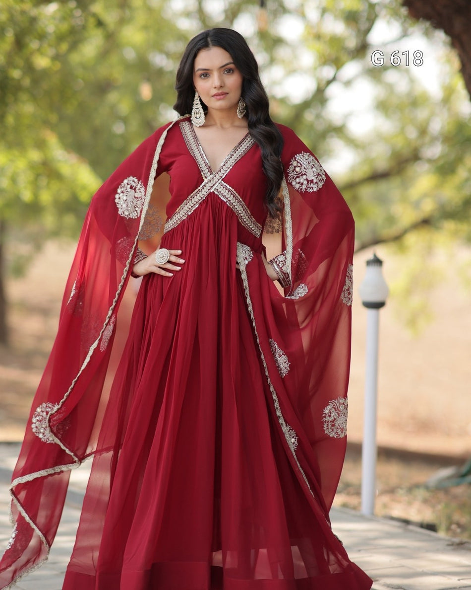 Premium Readymade Gown with Timeless Charm - G 618