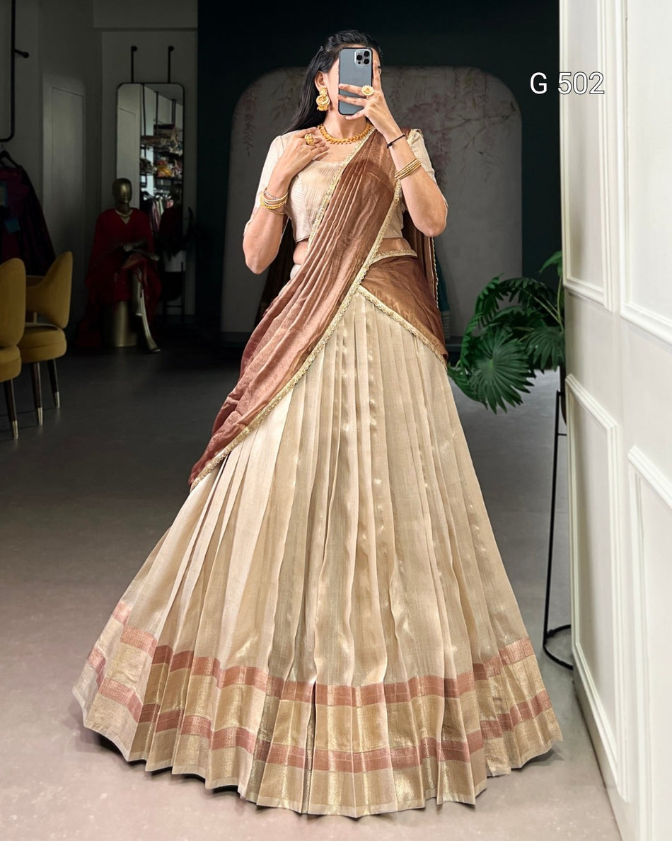 Elegant Dupion Lehenga with Rich Traditional Appeal - G 502