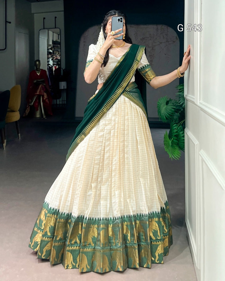 Graceful Poly Cotton Lehenga for Special Occasions - G 543