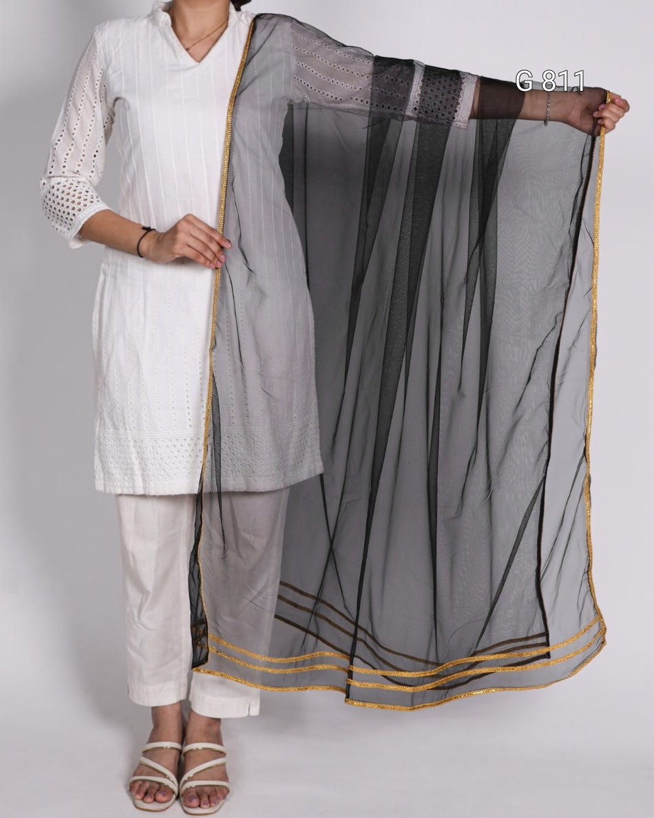 Elegant Net Dupatta for Ethnic Wear G 811