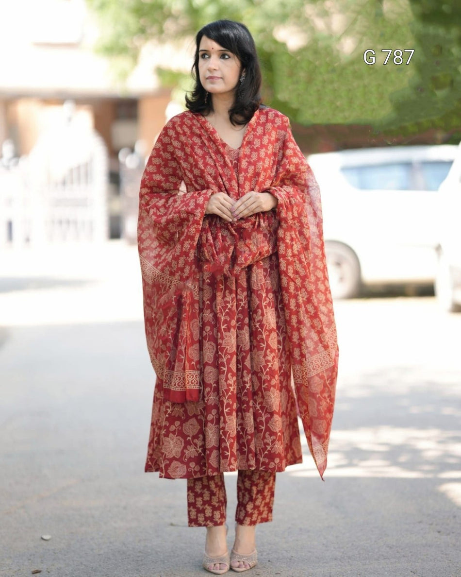 Readymade Rayon Kurta Pant Dupatta Collection G 787