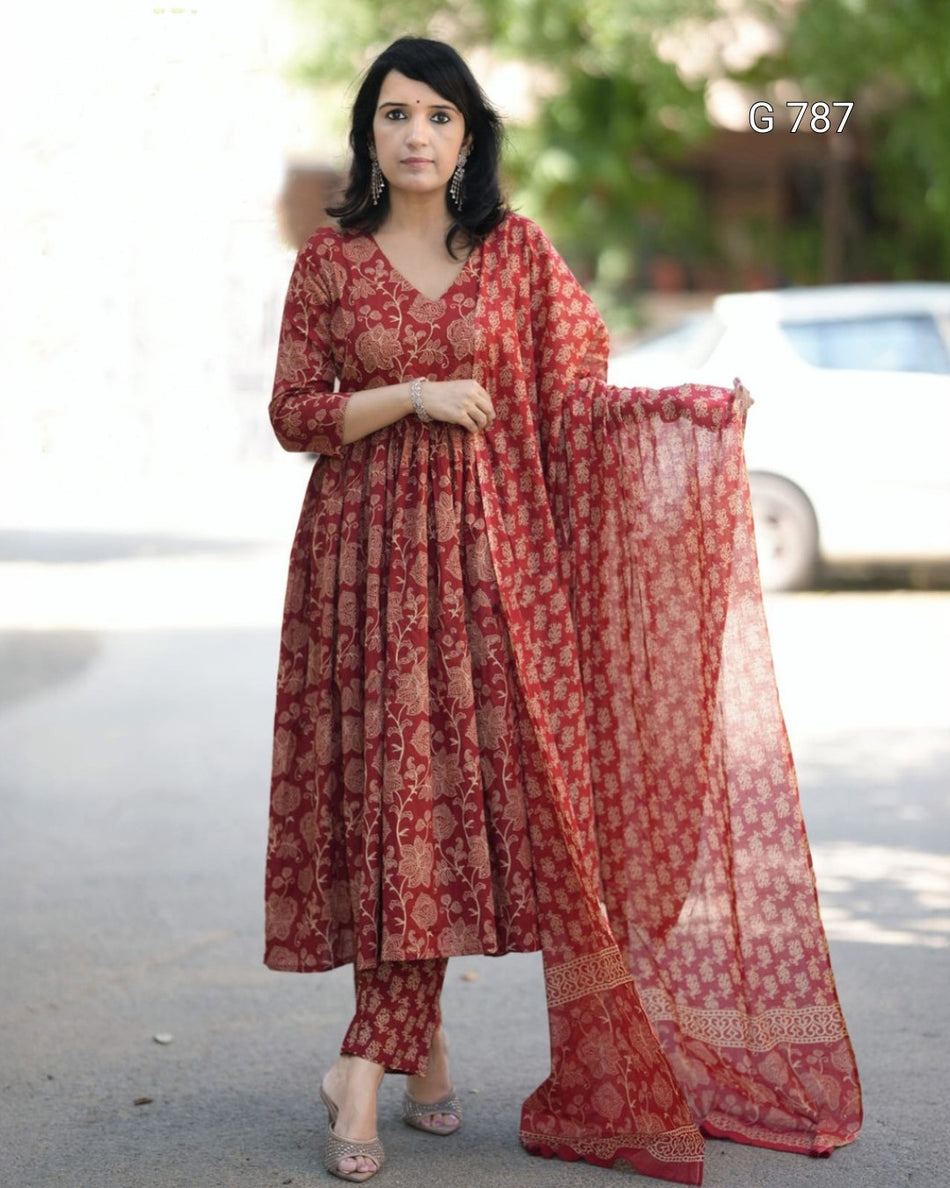 Readymade Rayon Kurta Pant Dupatta Collection G 787