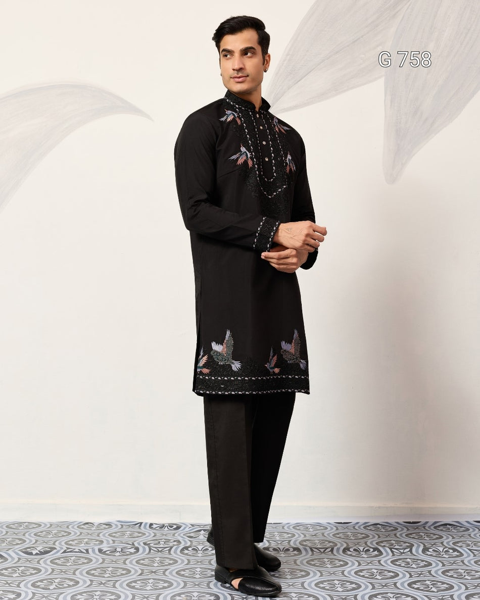 Premium Mens Kurta with Designer Dupatta - G 758