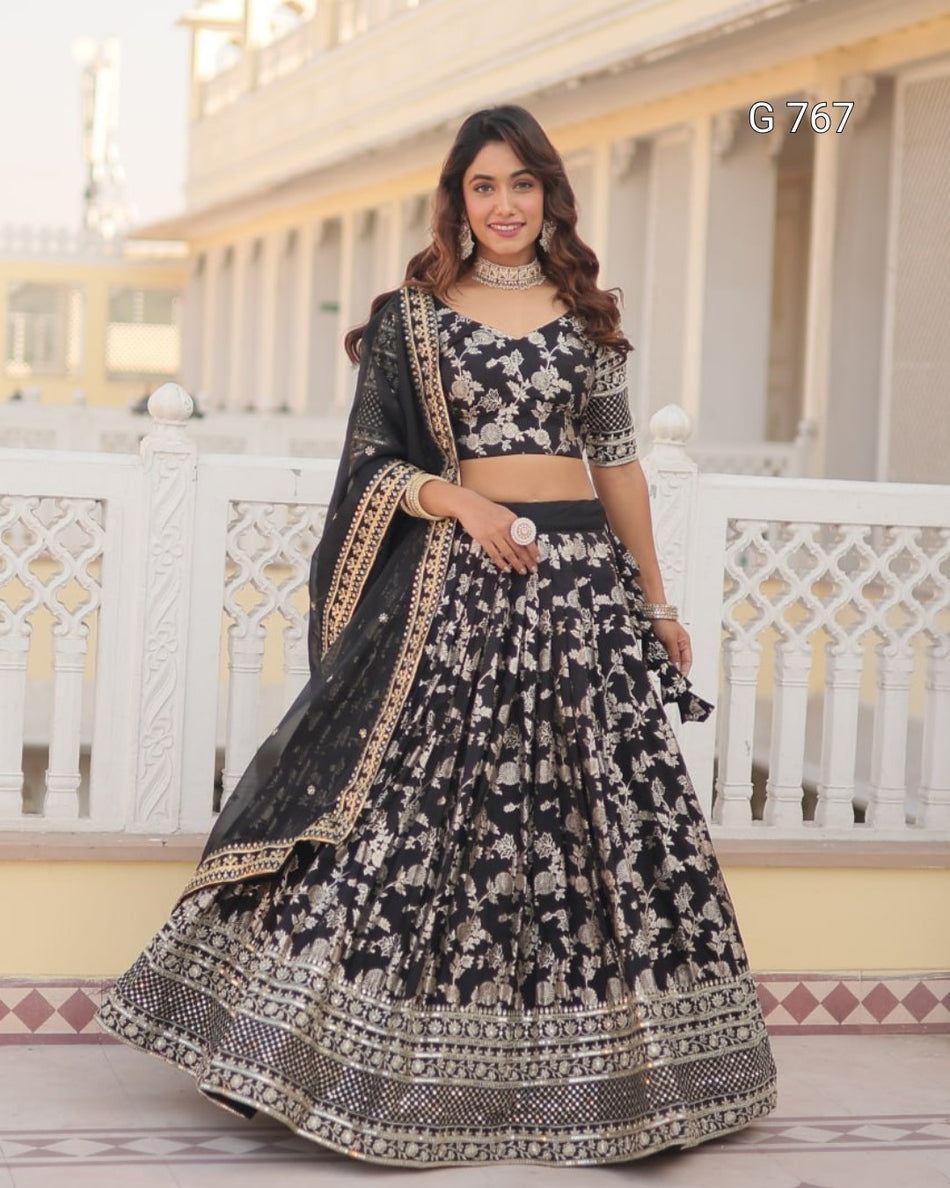 Luxurious Festive Lehenga for Wedding Functions G 739