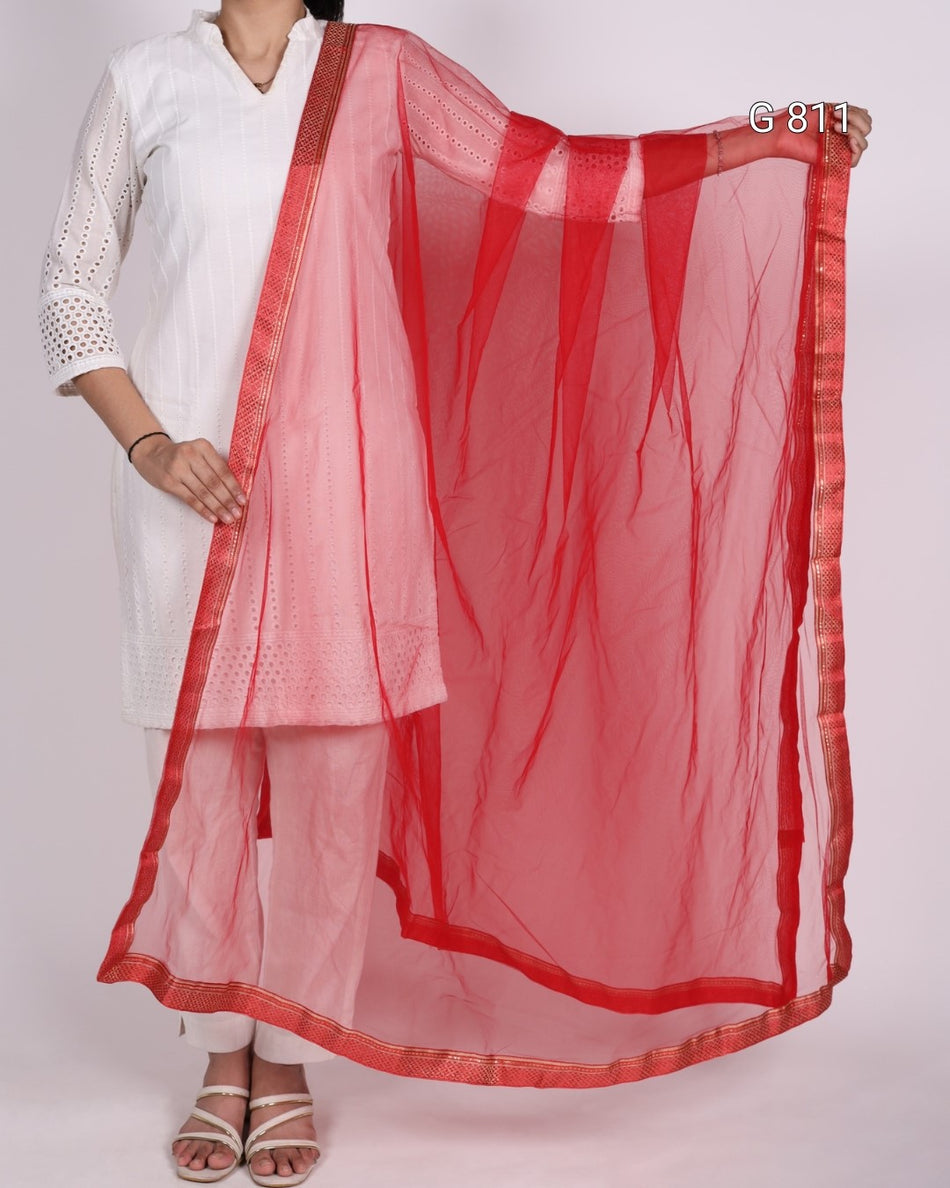 Elegant Net Dupatta for Ethnic Wear G 811