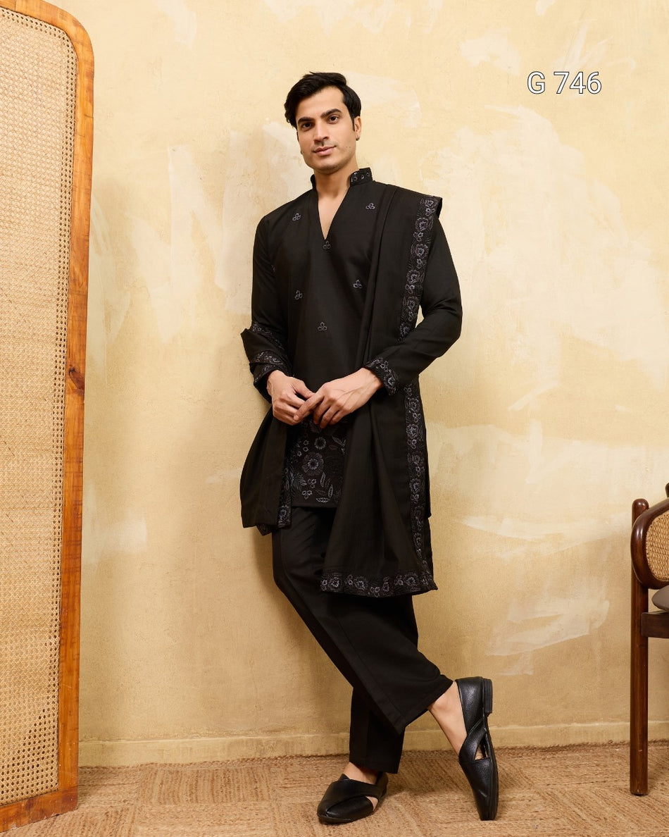 Luxurious Viscose Silk Kurta with Royal Appeal G 746