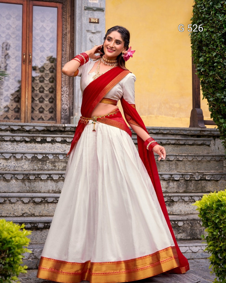 Graceful Half Saree with Timeless Cultural Appeal - G 526