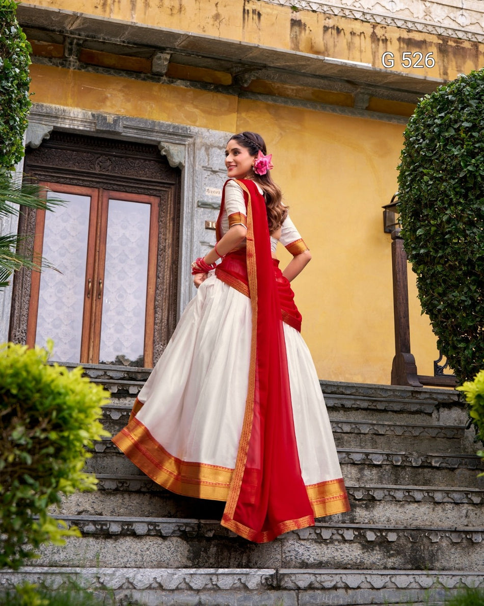 Graceful Half Saree with Timeless Cultural Appeal - G 526