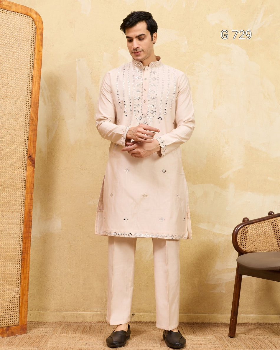 Stylish Mens Kurta with Elegant Traditional Charm - G 729
