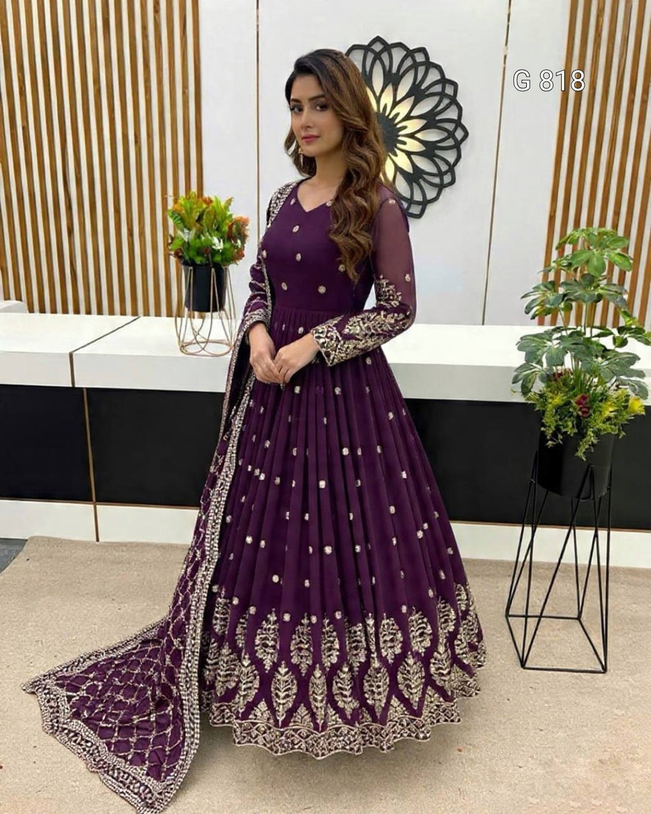 Premium Party Wear Anarkali for Festive Occasions - G 818