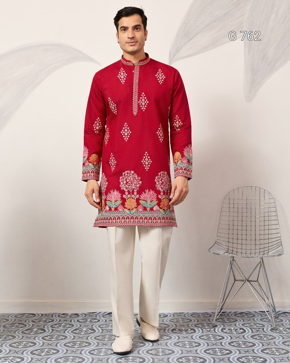 Elegant Mens Kurta for Festive Celebrations - G 762