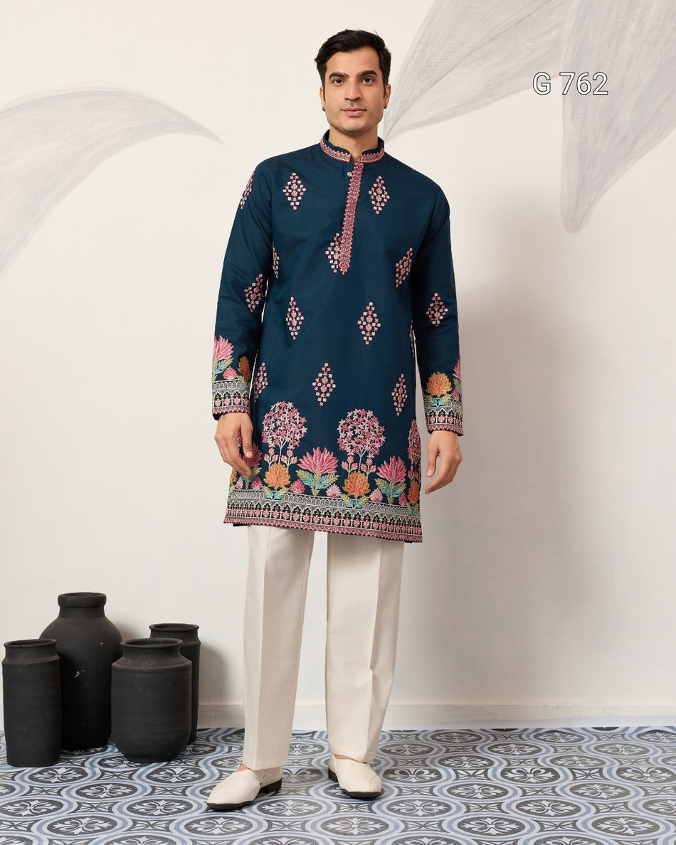 Elegant Mens Kurta for Festive Celebrations - G 762