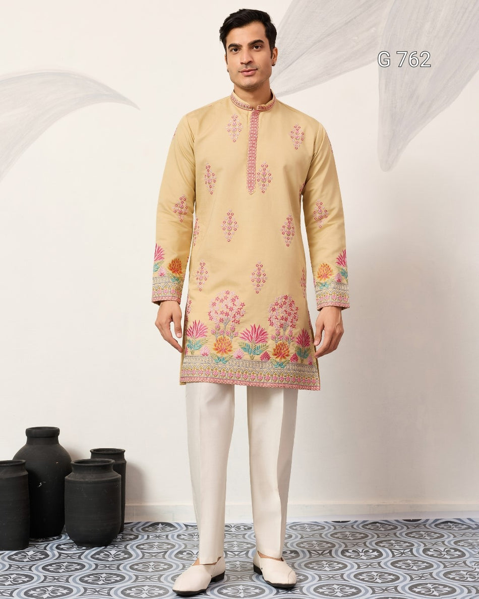 Elegant Mens Kurta for Festive Celebrations - G 762
