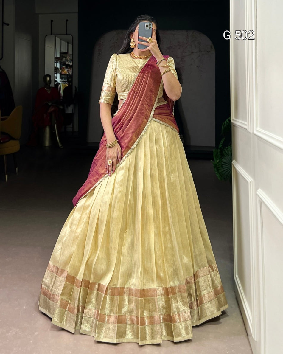 Elegant Dupion Lehenga with Rich Traditional Appeal - G 502