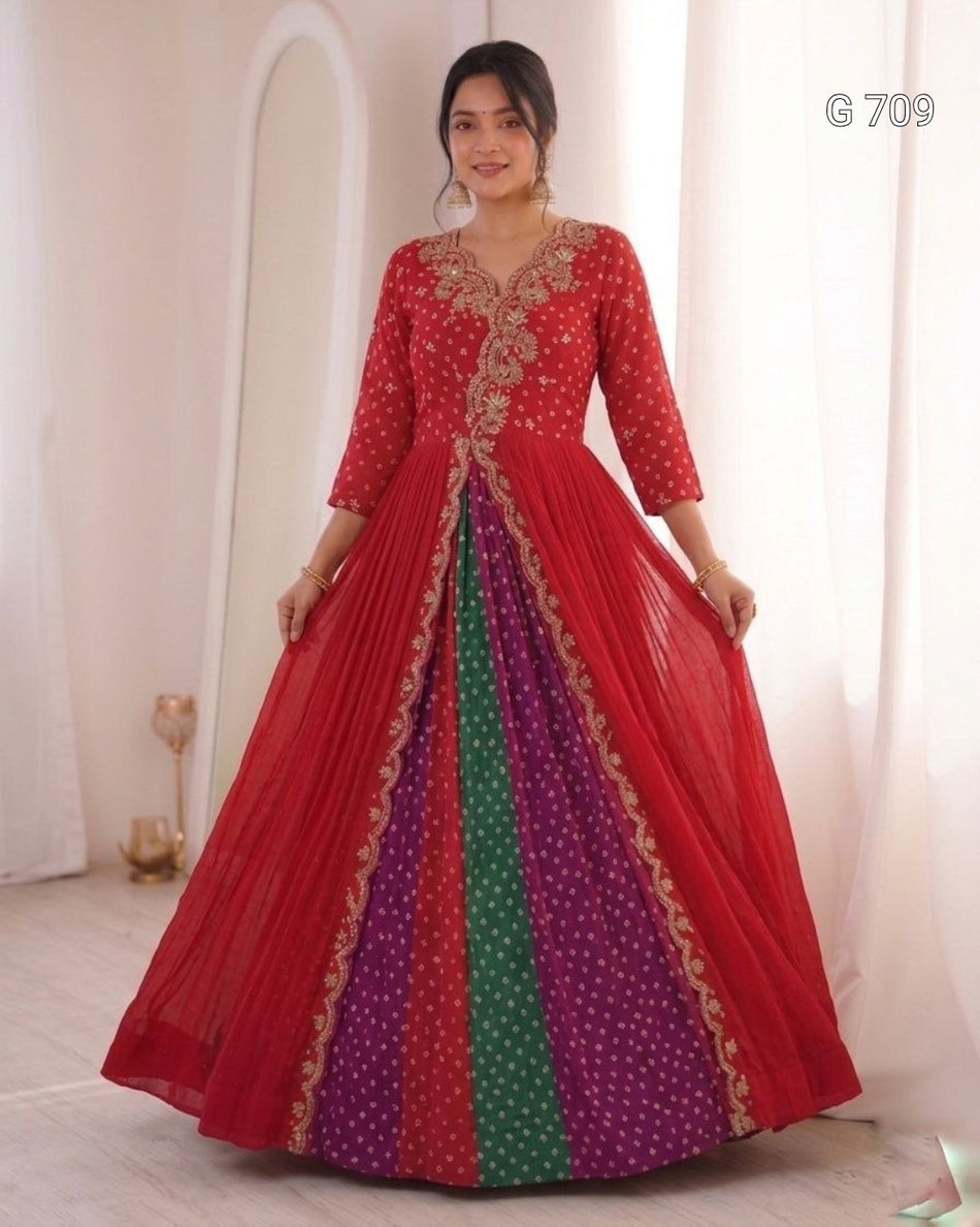 Premium Designer Lehenga with Embroidered Jacket G 709