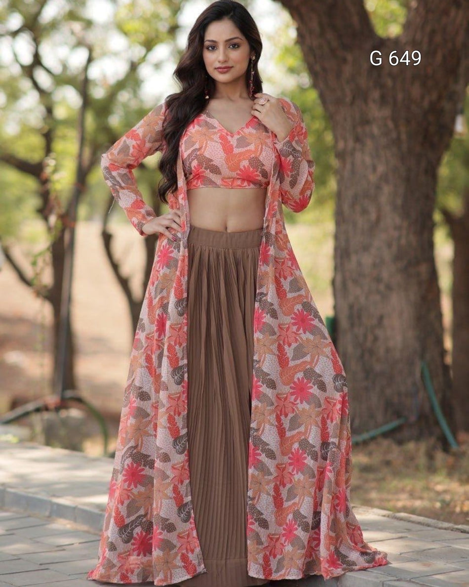Graceful Lehenga Choli with Timeless Festive Appeal G 649