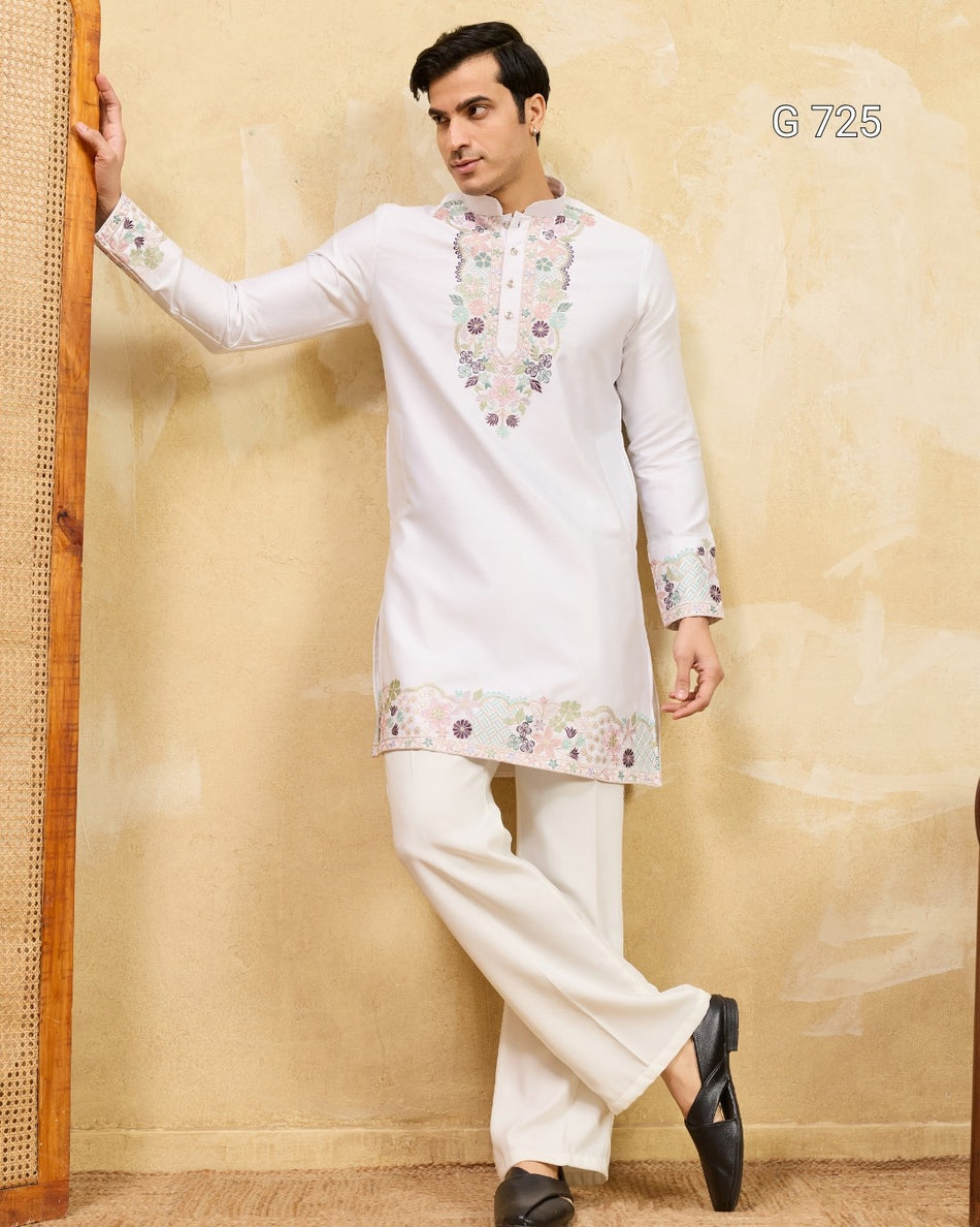 Wedding Special Men’s Embroidered Kurta -G 725