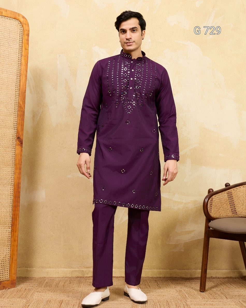Stylish Mens Kurta with Elegant Traditional Charm - G 729
