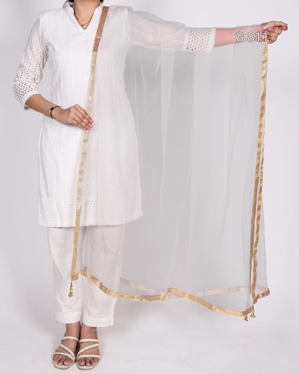 Elegant Net Dupatta for Ethnic Wear G 811
