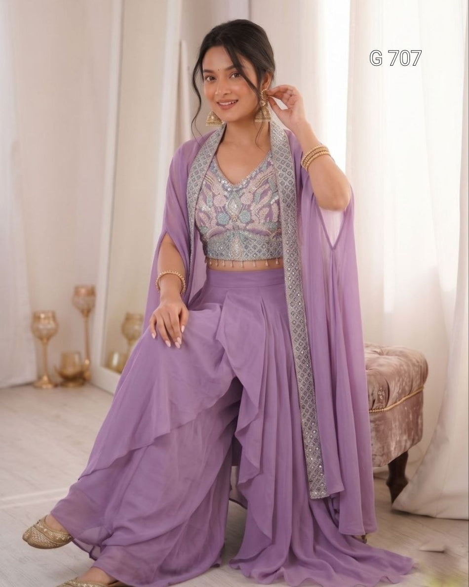 Trendy Designer Sharara Set for Special Occasions G 707
