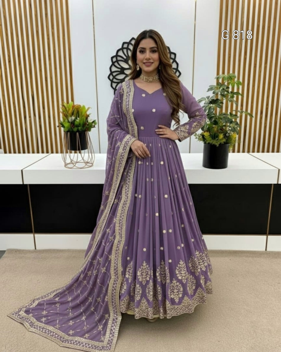 Premium Party Wear Anarkali for Festive Occasions - G 818