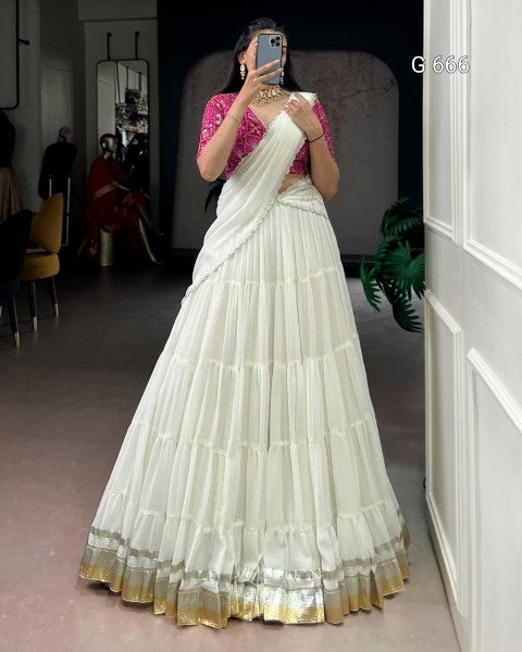 Luxurious Festive Lehenga with Timeless Elegance G 666
