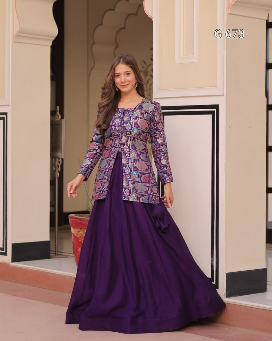 Beautiful Festive Lehenga with Modern Grace Appeal G 673